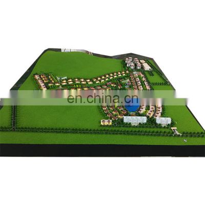 New design construction real estate master villa scale models with warm LED light