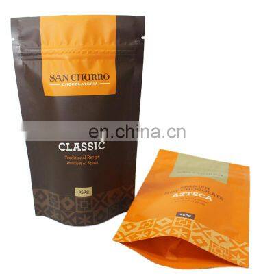 Plastic Laminated Stand Up Pouch Snack Food Packaging Bag With Zipper