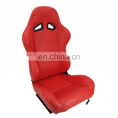 JBR 1004 Series Adjustable Universal Beautiful Red PVC Leather Car Racing Seat