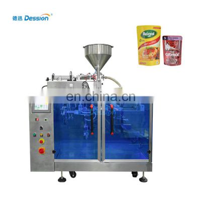Stand up doypack pouch form filling Sauce fruit juice Sauce liquid automatic horizontal packaging machine