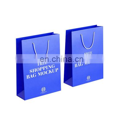 Wholesale China Supplier Luxury Customized Printing Logo Takeaway Gift Clothing Shoes Shopping Paper Bag With Handle