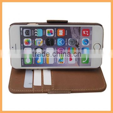 For iphone 6 6S genuine leather 5" smart phone wallet case