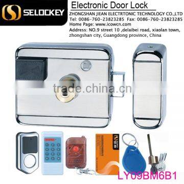 NEW design electronic IC key door lock with wireless remote control (LY09BM6B1)