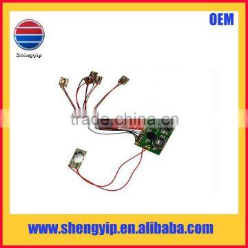 small mini recordable sound and light module for greeting card