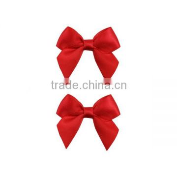 Pre made satin ribbon bow for Christmas