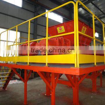 newest type double shaft scrap iron shredder