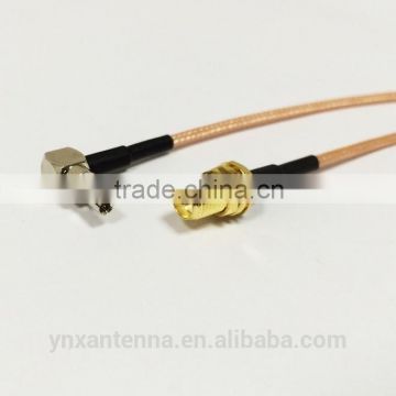 RF SMA To CRC9 Pigtail Cable RP-SMA Female Bulkhead Connector To CRC9 Male Right Angle Connector RG316 Cable