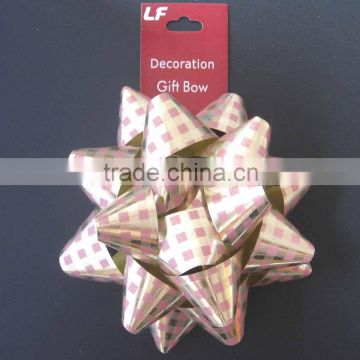 chinstmas metallic star gift bows