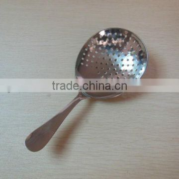 Newest design cocktail bar strainer, stainless steel leaking spoon