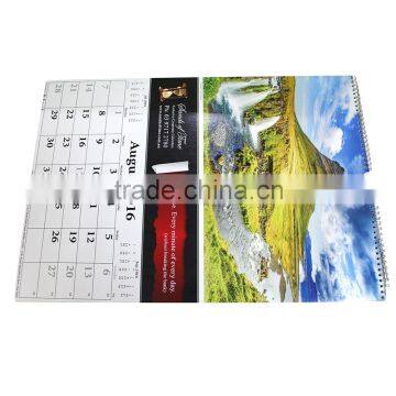 Printed monthly cane wall scroll calendar