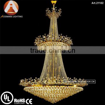 Luxury Empire Golden Lamp with K9 Crystal