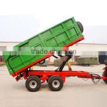 Europe type 7CX-10T Doubel axle 10 Ton Rear tipping trailer for Sale