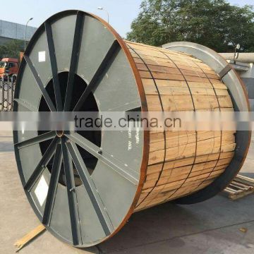 steel cable spools with outer lag for winding