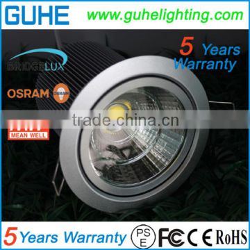Taiwan MeanWell driver 85-277VAC battery operated led downlights 7W with 5 years warranty
