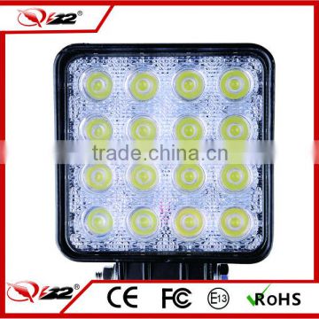 Factory hot selling 48w led square fog lights for truck