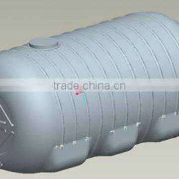 Horizontal tank blow mould