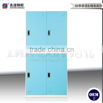 cheap swimming pool metal locker blue 4 door storage cabinet electronic lock locker