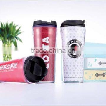 New arrival china top quality double wall plastic cup