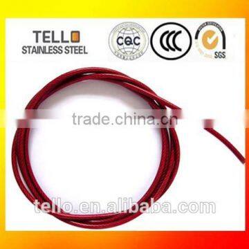 1*7 PVC coated 201,304,316 stainless steel wire rope