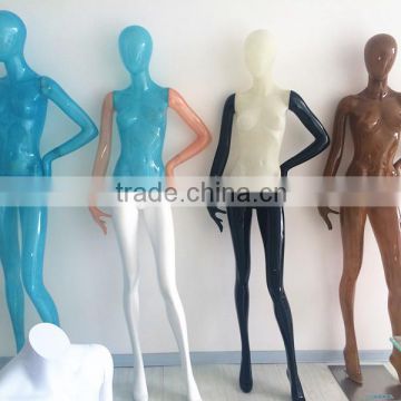 Hot sale fashiion female mannequin transparent plastic mannequin