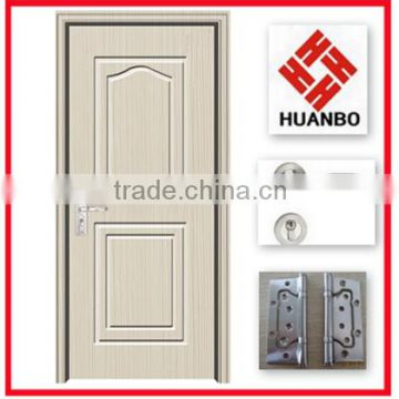 2015 High quality popular design pvc mdf door with glass