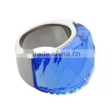 Wholesale sapphire titanium silver ring designs for girl without stone