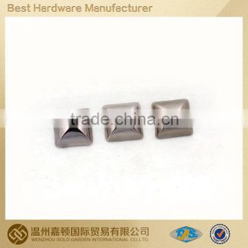 Square Hot fix Nailhead metal studs for bags for garment brass-made/ various designs customized