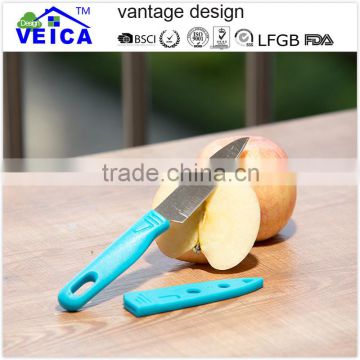 colorful utility knife with sheath cover/picnic paring knife/stainless steel blade