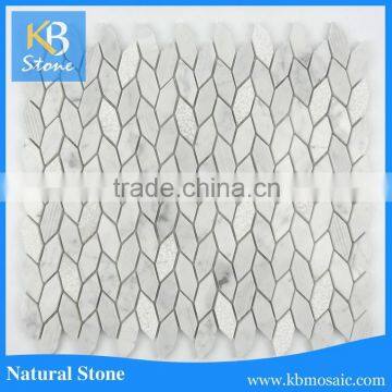 New Design Style Luxury Wall Decoration White Marble Mosaic Tile
