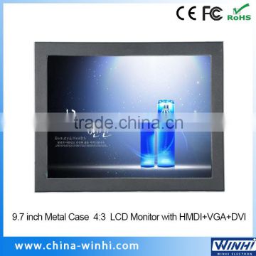 High Definition High Contrast Low Power Consumption DC 12 Volt Taxi LED Monitor Video Player 9 Inches Monitor VGA