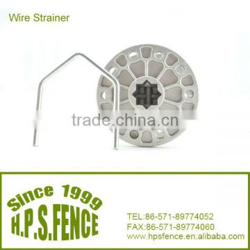 Rotating tensioner for electric fence