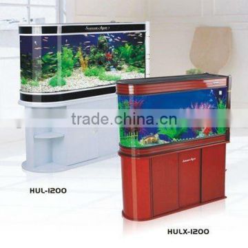 Large glass fish aquarium