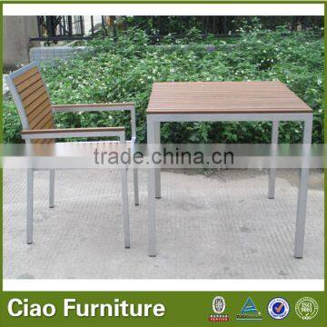 Outdoor table set PS wood top