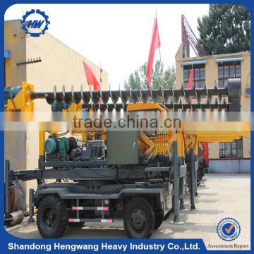Road Construction Hydraulic Screw Pile Driver for Guardrail Installation