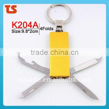 2014 Mini Multi Cute design LED metal utility keychain gift knife K204A