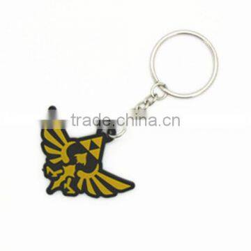 2016 custom low price plastic keychain 3d soft pvc keychain