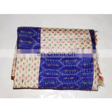 Reversible Indian Handmade Silk Stole Long Dupatta Patchwork Embroidery