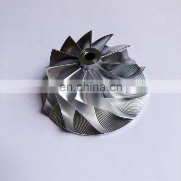 CT26 11+0 blades 48.30/64.89mm Tapered tip Angle:18 degree Turbo Billet/aluminum 2618/milling compressor wheel