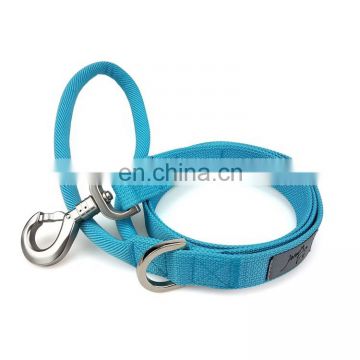 New design Custom print logo lock hook a integrated dog leash rope dog leash nylon dog collar and leash set
