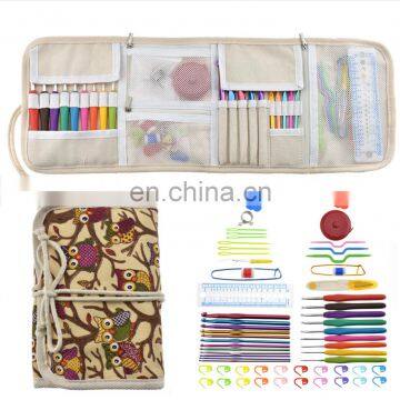 Knitting tool sweater needle seven color alumina crochet hooks set bag