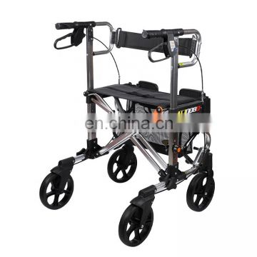 wholesale trolley rollator walker foshan rollator types upright armrest handicap senior folding walker rollators for adult