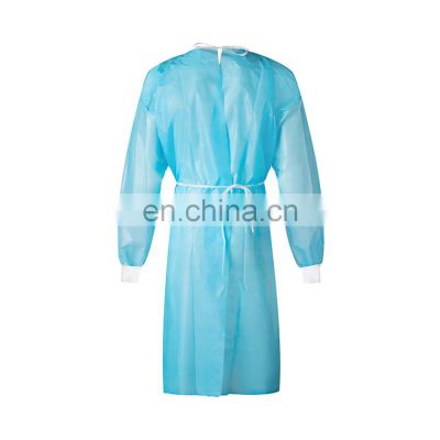 AAMI Level1 2 Medical isolation gown factory outlet disposable PP non-woven protective blouse gown