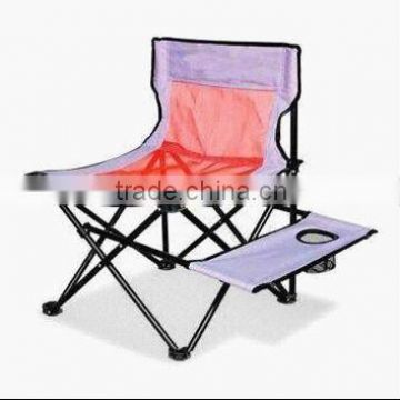 Beach chair with side holder