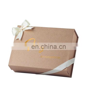 Custom printing natural kraft magnetic closure bridesmaid proposal gift box