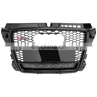 RS3 quattro style with lower frame Automotive honeycomb grille for Audi A3 auto front bumper grill 2009-2012