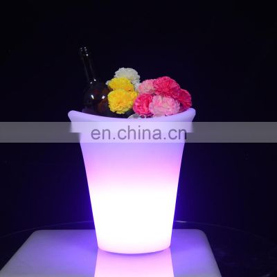Waterproof with Colors Changing Glowing Plastic Modern Home PE material plastic waterproof color changing light up ice bucket
