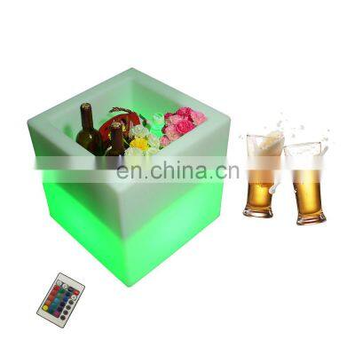 recharge 7 color lighting speaker party nightclub ice bucket bar event led champagne tray