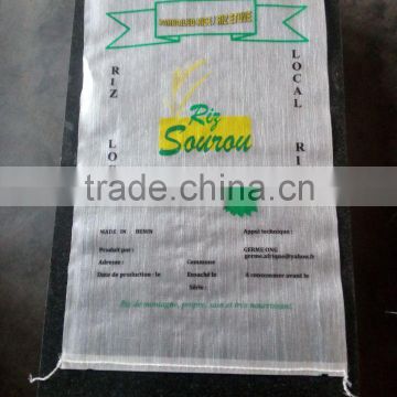 transparent pp woven bag with pure new materials suitable for cereal, foodstuff.
