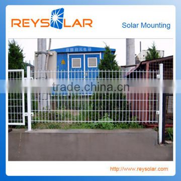 solar mounting racking fence protective mounting structure power coated guardrail