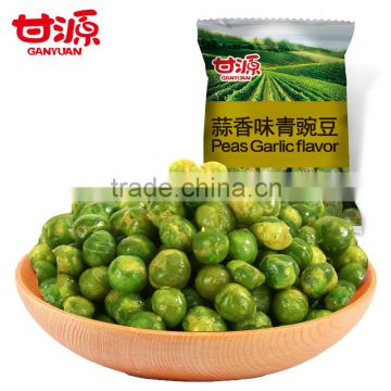 Hacccp certificate garlic flavor green peas snack food
